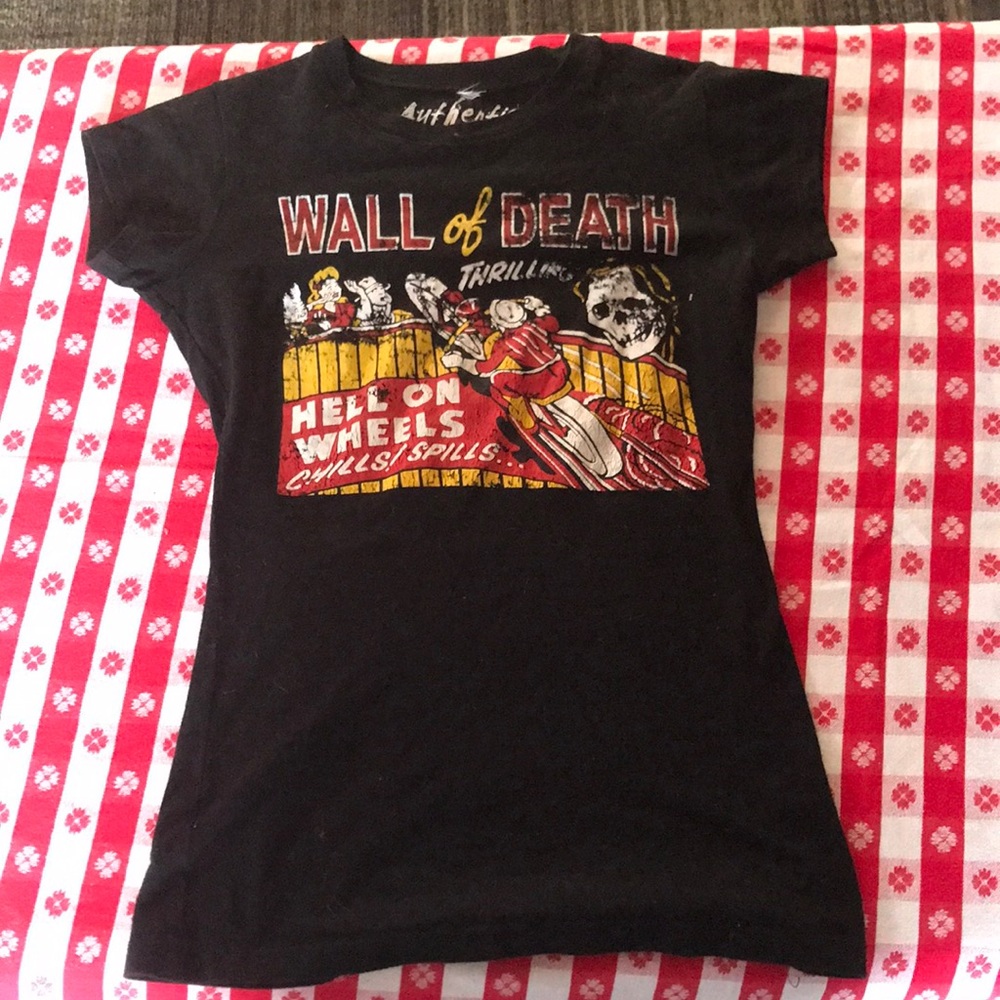 Fox Racing Evel Knievel Wall of Death Shirt Motocross MX Authentics Motorcycle